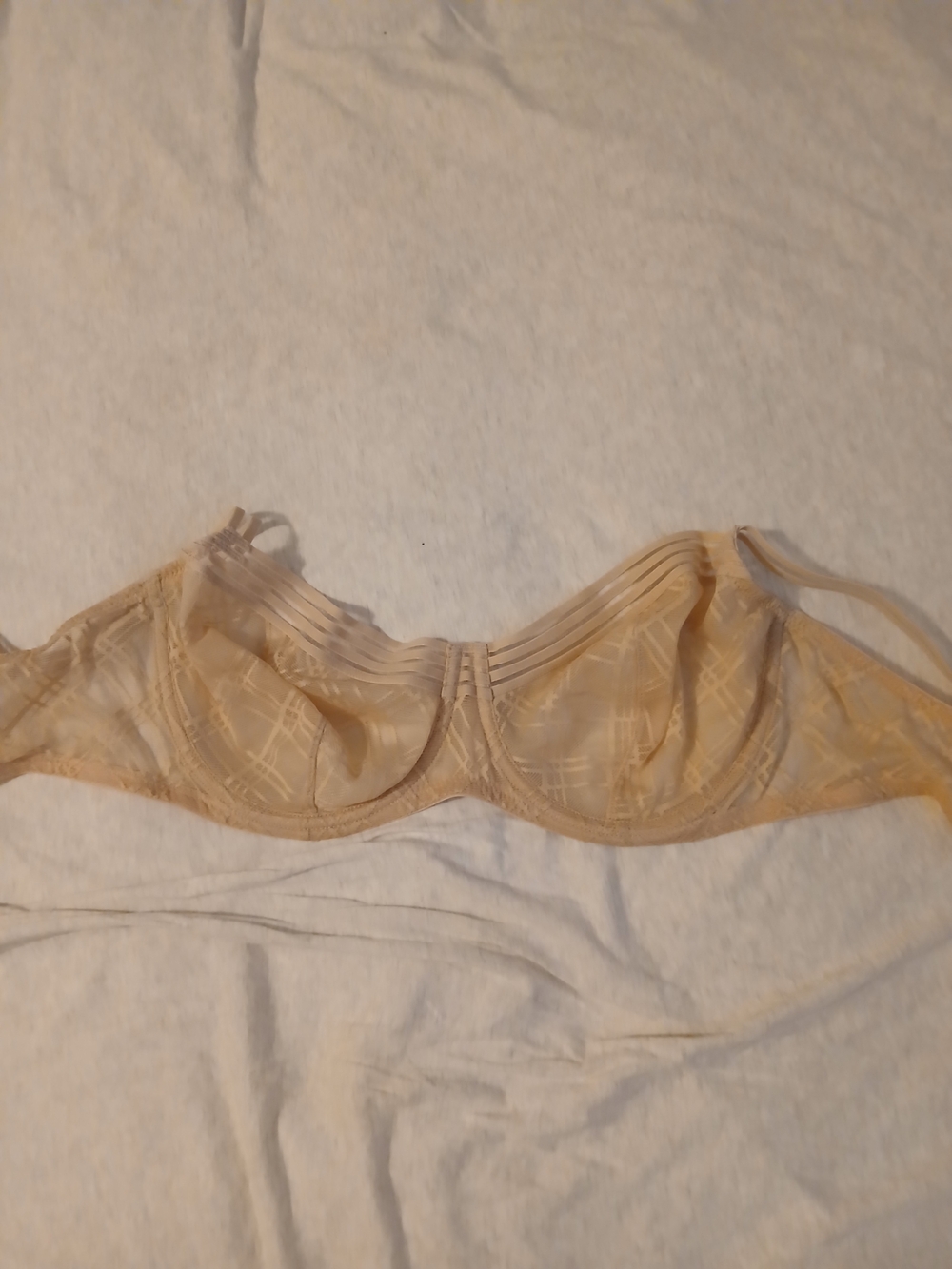 Adore Me Sheer Nude Underwire Bra